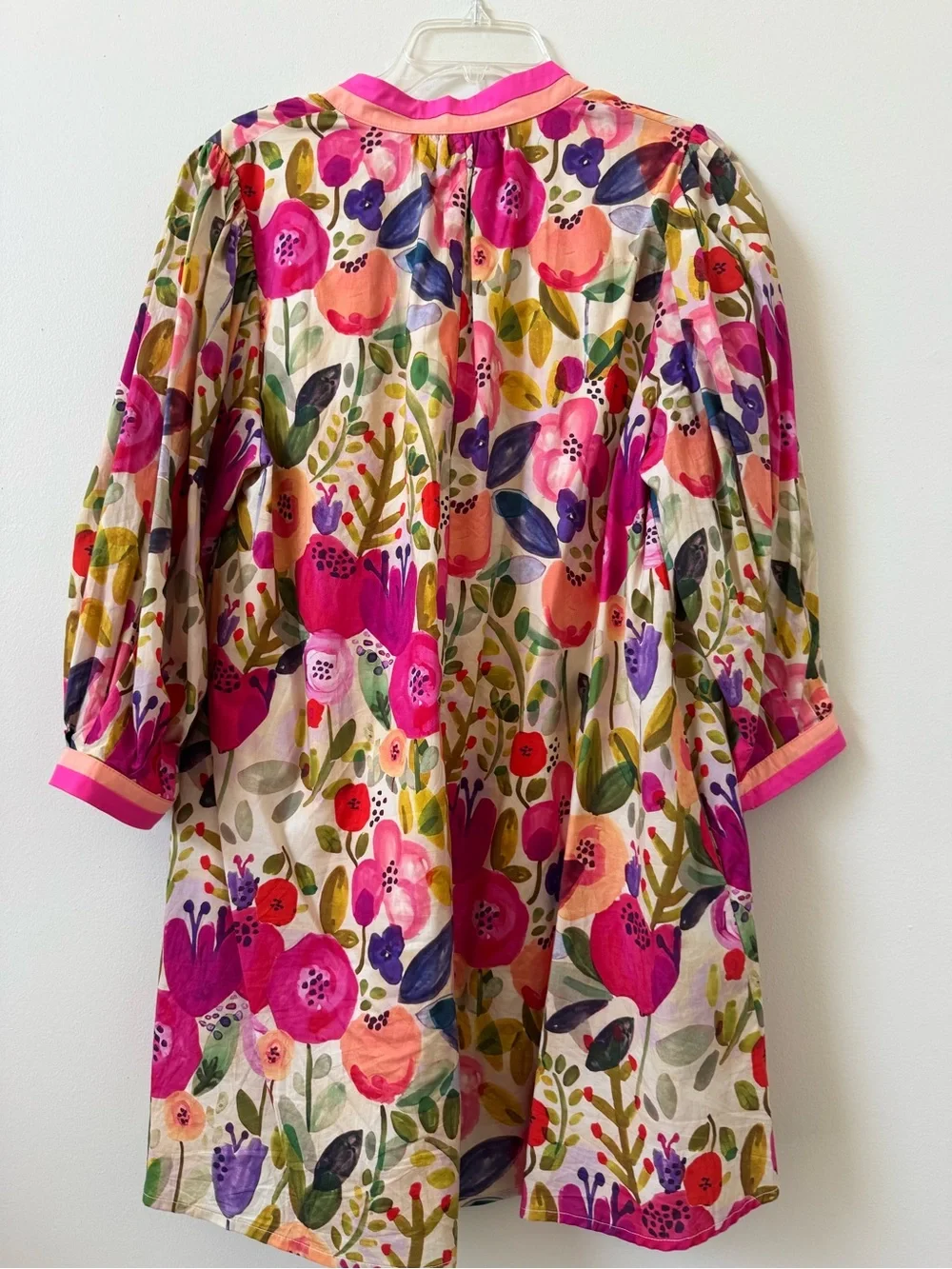 Entro Vibrant Multicolor Floral Joy Mini Dress Size Large New with Tags - Picture 7 of 8
